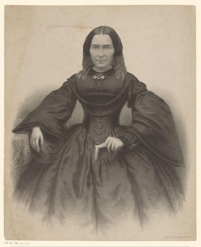 Portrait of an Unknown Woman in Black Dress by Unknown