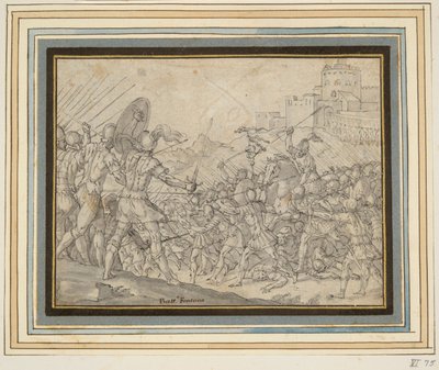 Romulus, Fighting the Sabines, Asks Jupiter for Help by Unknown