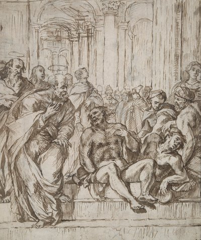 Saints Peter and Paul Healing the Lame Man by Unknown
