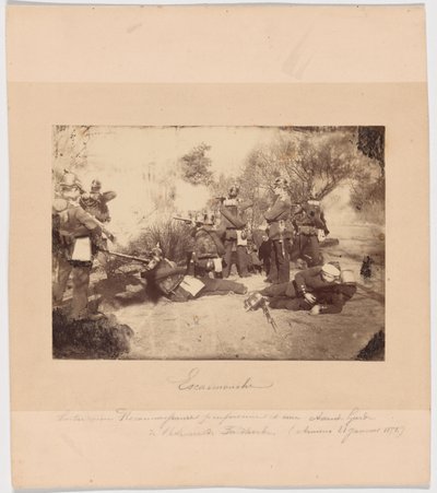 Skirmish between a Prussian Reconnaissance Unit and Advance Troops from Faidherbe’s Army (Amiens, 21 January 1871) by Unknown