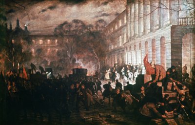 Smolny Institute - October Revolution Headquarters, Petrograd 1917 by Unknown