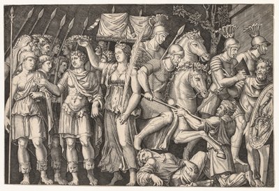 Speculum Romanae Magnificentiae: Trajan Between City of Victory and Rome (The Emperor Trajan) by Unknown