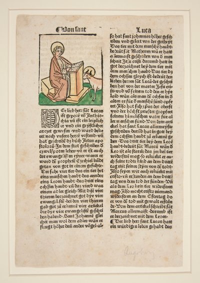 St. Luke. Illustration to Golden Legend by Unknown
