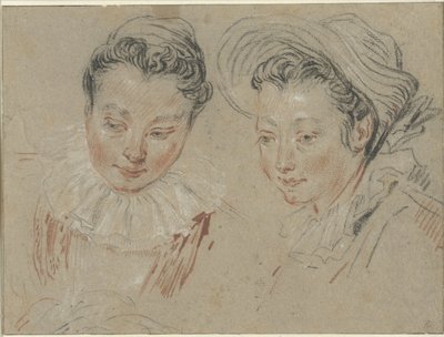 Study sheet with two girls