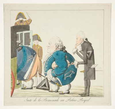 Following the Promenade at the Palais-Royal by Unknown