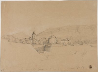The Church of Saint-Gervais Seen From the Ramparts at Geneva by Unknown
