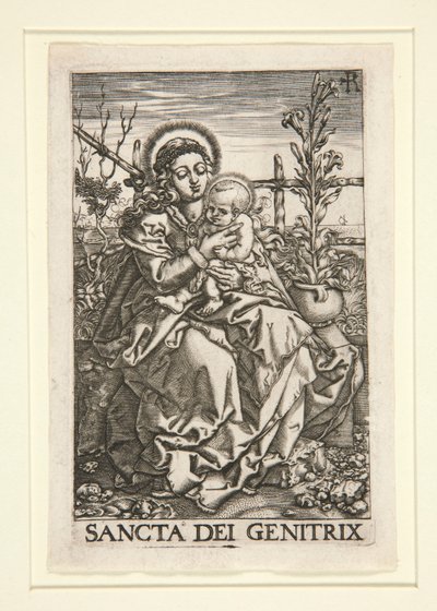 The Virgin and Child Seated on the Grassy Bank by Unknown