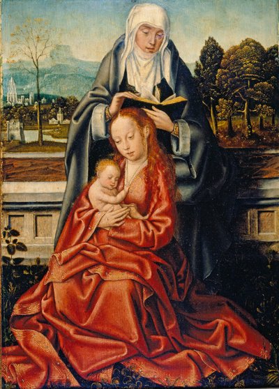 The Virgin and Child with St Anne by Unknown