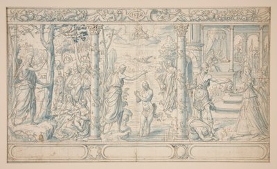 Three Scenes from the Life of St. John the Baptist: John the Baptist Preaching, Baptism of Christ, Beheading of John the Baptist by Unknown