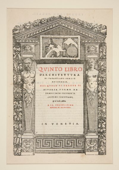Title Page to Fifth Book of Architecture by Unknown