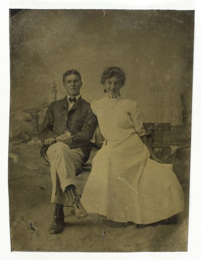 Untitled (Portrait of Seated Man and Woman) by Unknown