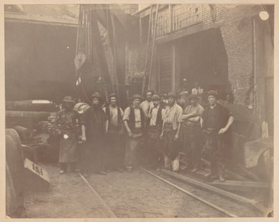 Untitled [Ironworkers at the West Point Foundry, Cold Spring, New York] by Unknown
