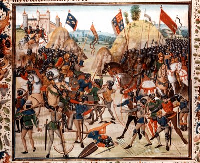 100-Year War: The Battle of Crecy on August 26 by Unknown artist