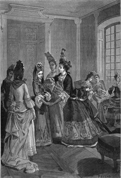 1685-1686: New Catholics. Engraving of the 19th Century by Unknown artist