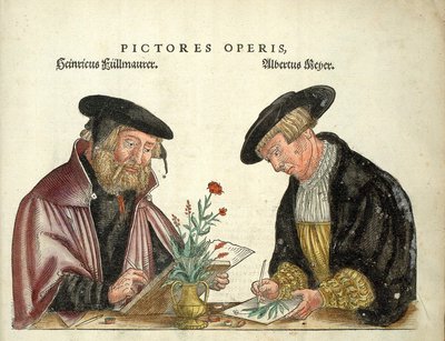 2 artists who illustrated the book, Albert Meyer and Veit Rudolph Speckle, 