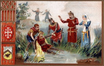3rd crusade: Discovered the body of Emperor Frederic Barbarossa (German Roman Emperor) in the river of Selef in 1190. by Unknown artist