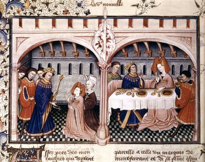 Giovanna Having Lunch with Federigo Alberighi, from Boccaccio