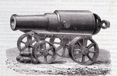 A Blakely rifle - The Blakely Canon at the London Expo (1862) by Unknown artist