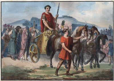 A Roman Triumph - engraving from 