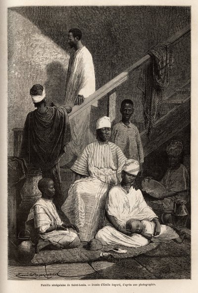 A Senegalese Family from Saint Louis by Unknown artist