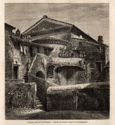 A cloaca behind the chapel of San Crispino by Unknown artist