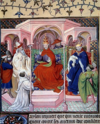 A council presided by Pope Clement V by Unknown artist