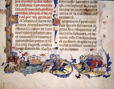 A crusade scene - in Secreta Fidelium Crucis by Marino Sanudo by Unknown artist