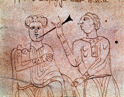 A dental surgeon operates a miniature patient from the manuscript 