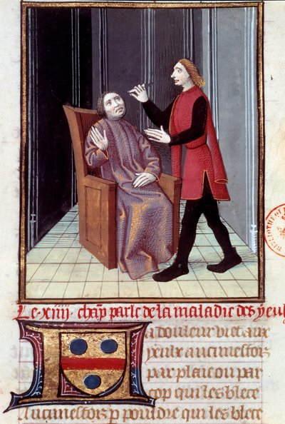 A Doctor Operating the Eye of His Patient by Unknown artist