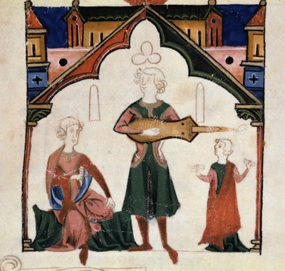 A group of poets and musicians by Unknown artist