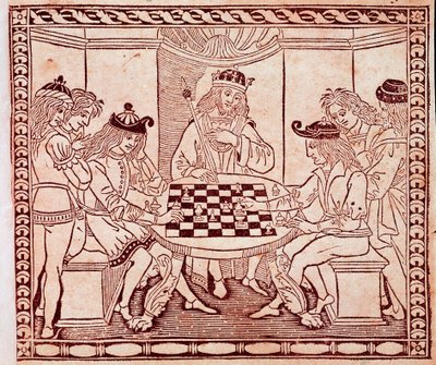 A King Watching a Chess Game by Unknown artist