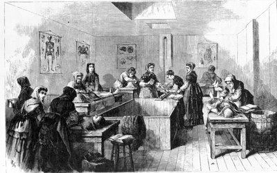 A morgue in the United States in 1890 by Unknown artist