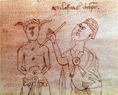 A Patient Consulting a Miniature Doctor from the Manuscript De Surgia by Unknown artist