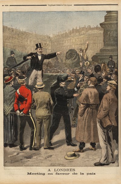 A Peace Meeting at Transvaal, Trafalgar Square, London by Unknown artist