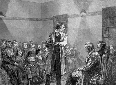 A Shaker or Quaker in the United States Reading a Text by Unknown artist
