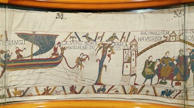 A ship lands in Normandy bringing news of Harold