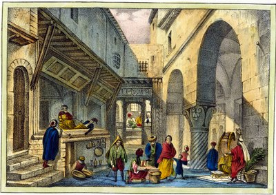 A Souk in Algiers by Unknown artist