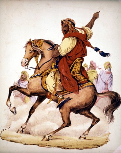 Abd El Kader (Abd El-Kader) (1807 - 1883), Arab emir of Algeria (19th century lithography) by Unknown artist