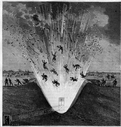 Accidental Explosion of a War Mine, Arras by Unknown artist