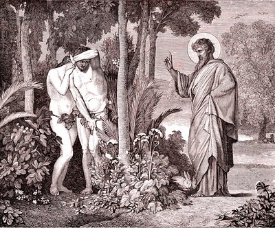 Adam and Eve, Facsimile from the Book by Louis Veuillot 