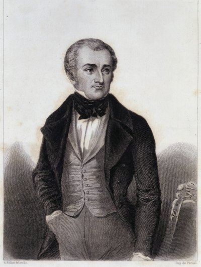 Adolphe Thiers (1797-1877) - engraving in Histoire de la vie politique et privée de Louis Philippe by Unknown artist