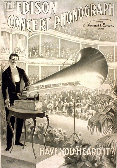 Advertising for the Edison Gramophone 