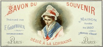 Advertising label of the 