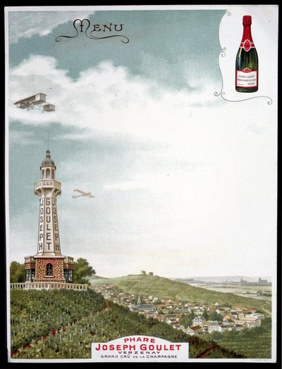 Advertising of the brand Joseph Goulet - Verzenay - Grand cu de la Champagne by Unknown artist