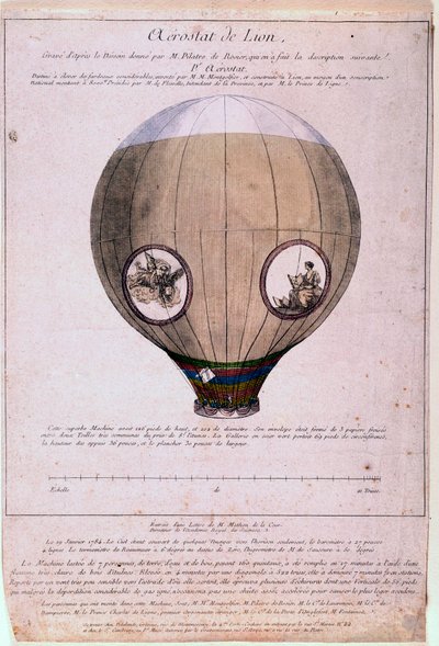 Aerostat de Lyon Built from a Model of the Montgolfiere Brothers by Unknown artist