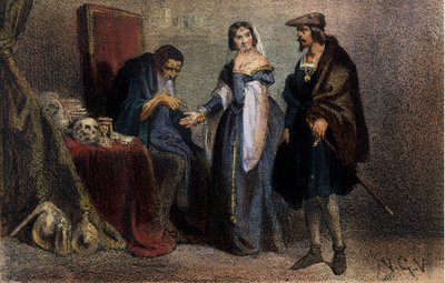 Agnes Sorel Consulting an Astrologer by Unknown artist