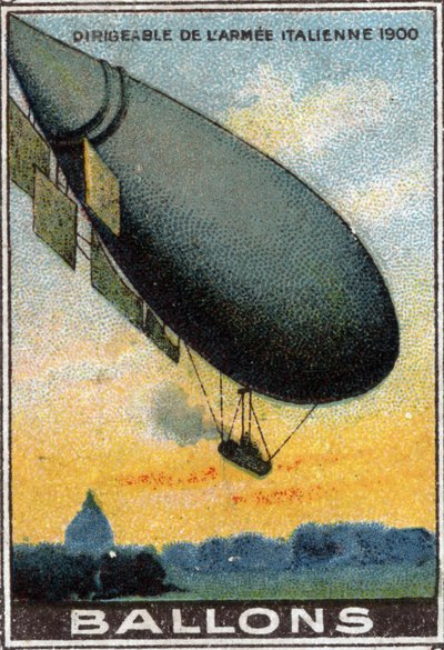Airship Balloon of the Italian Army by Unknown Artist