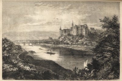 Albrechtsburg castle - Saxony - Germany - The castle of Albrechtsburg in the land of Saxony in Germany - engraving - 1866 by Unknown artist