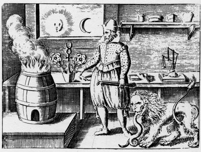 Alchemy - The Flame - Engraving of 1659 in 