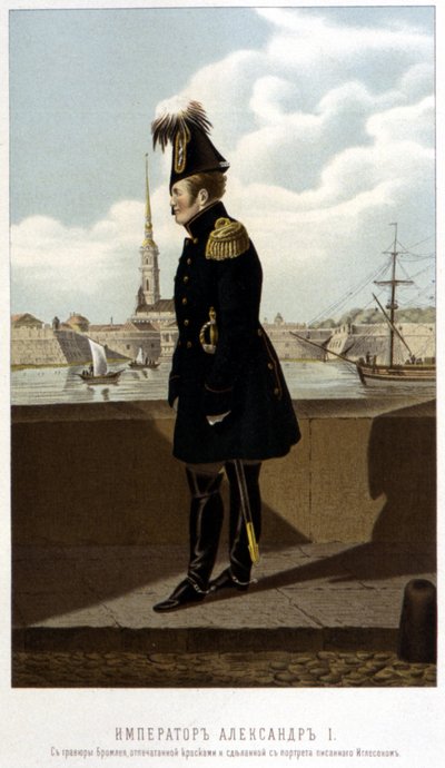 Alexander 1st in St. Petersburg in The Emperor Alexander 1st by Schilder by Unknown artist